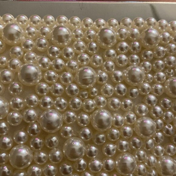 Vintage Sequin Peal Mini Clutch Handbag - Picture 7 of 8